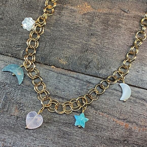 NEW FP x Luna Norte Celestial Quartz Layering Necklace - Picture 5 of 9